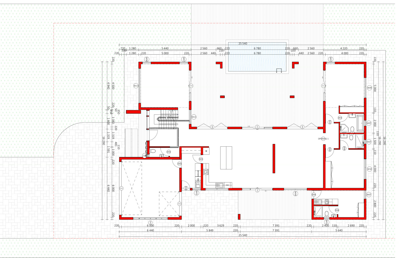Measured ground floor plan.